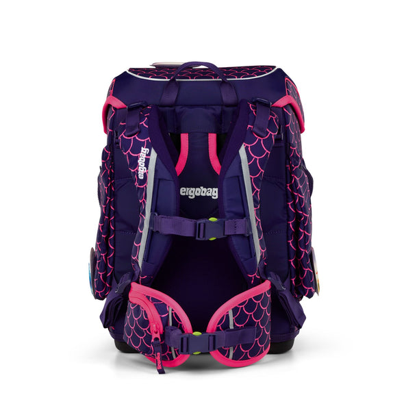 ERGOBAG cubo - Schultaschen-Set 5-tlg. - LUMI EDITION PerlentauchBär