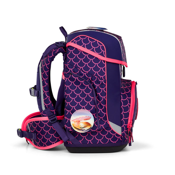 ERGOBAG cubo - Schultaschen-Set 5-tlg. - LUMI EDITION PerlentauchBär