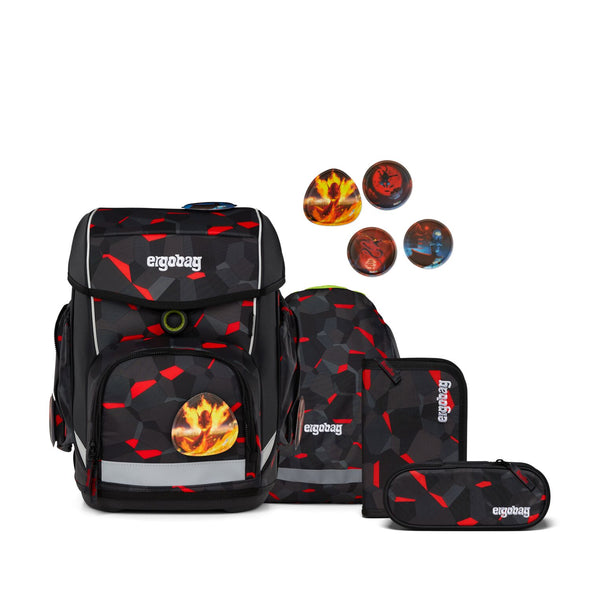 ERGOBAG cubo light - Schultaschen-Set 6-tlg. - TeakBärdo