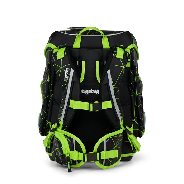 ERGOBAG cubo - Schultaschen-Set 5-tlg. - LUMI EDITION CyBär Race