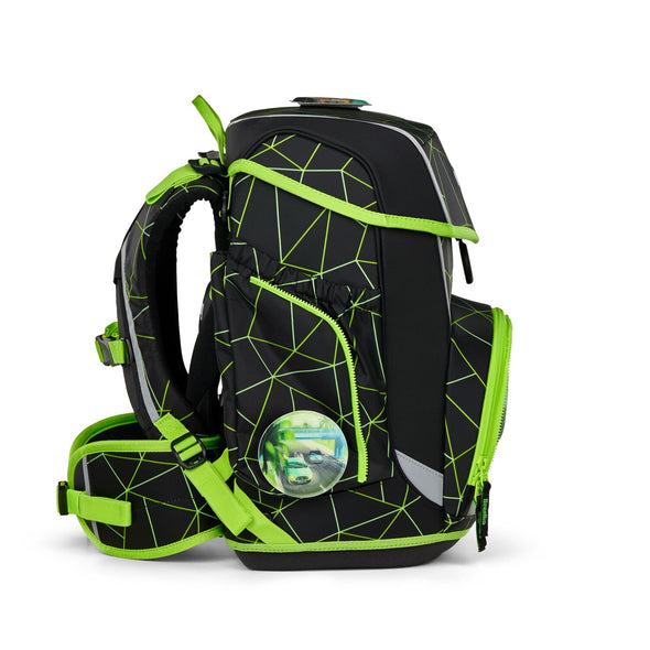 ERGOBAG cubo - Schultaschen-Set 5-tlg. - LUMI EDITION CyBär Race
