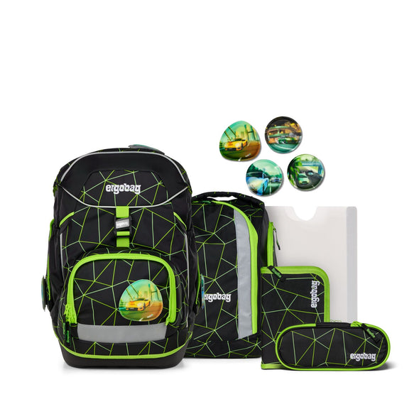 ERGOBAG pack - Schultaschen-Set 6-tlg. - LUMI EDITION CyBär Race