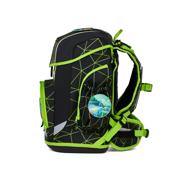 ERGOBAG cubo light - Schultaschen-Set 6-tlg. - LUMI EDITION CyBär Race
